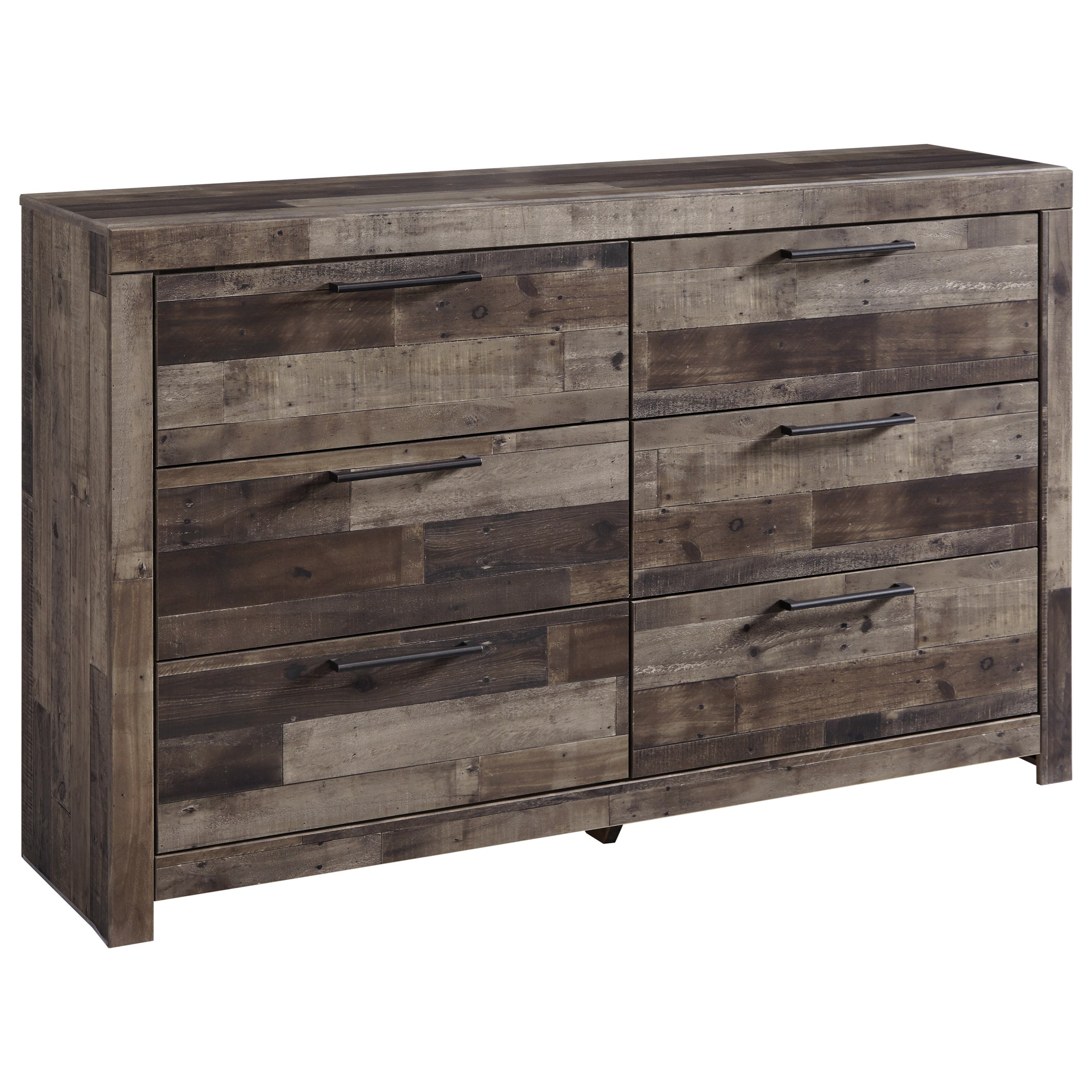 Ashley Furniture Benchcraft Derekson B20031 Rustic Modern Dresser with